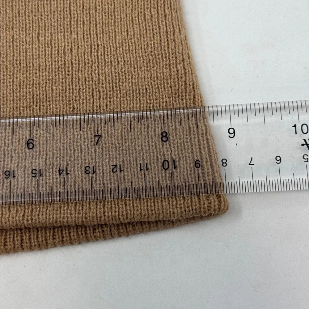 Vintage 80's Nike Sportswear Beanie Brown‎ Tan Orange Knit Hat Made in USA